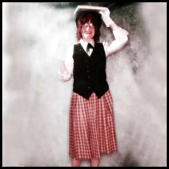 Pleated Skirt Plaid Preppy Girl Plaid Old Money Core Academia - 50s VINTAGE - Picture 3 of 14